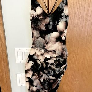 Fashion nova midi slit dress.